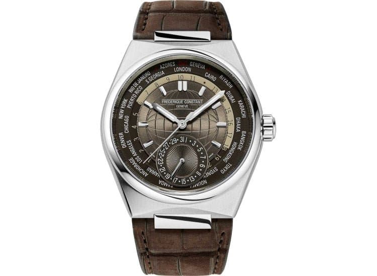 Frederique Constant Highlife Worldtimer Manufacture Watch 41mm with Brown Dial