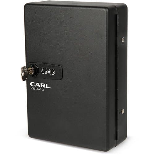 CARL Key Cabinet with Key & Combination Locks (40 Keys)