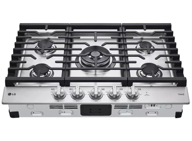 LG 30" Gas Cooktop Stainless Steel