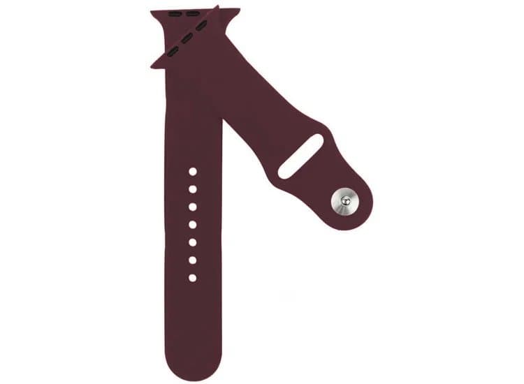 Abt Apple Watch Sport Band 42/44/45/46/49mm, Red Wine Silicone