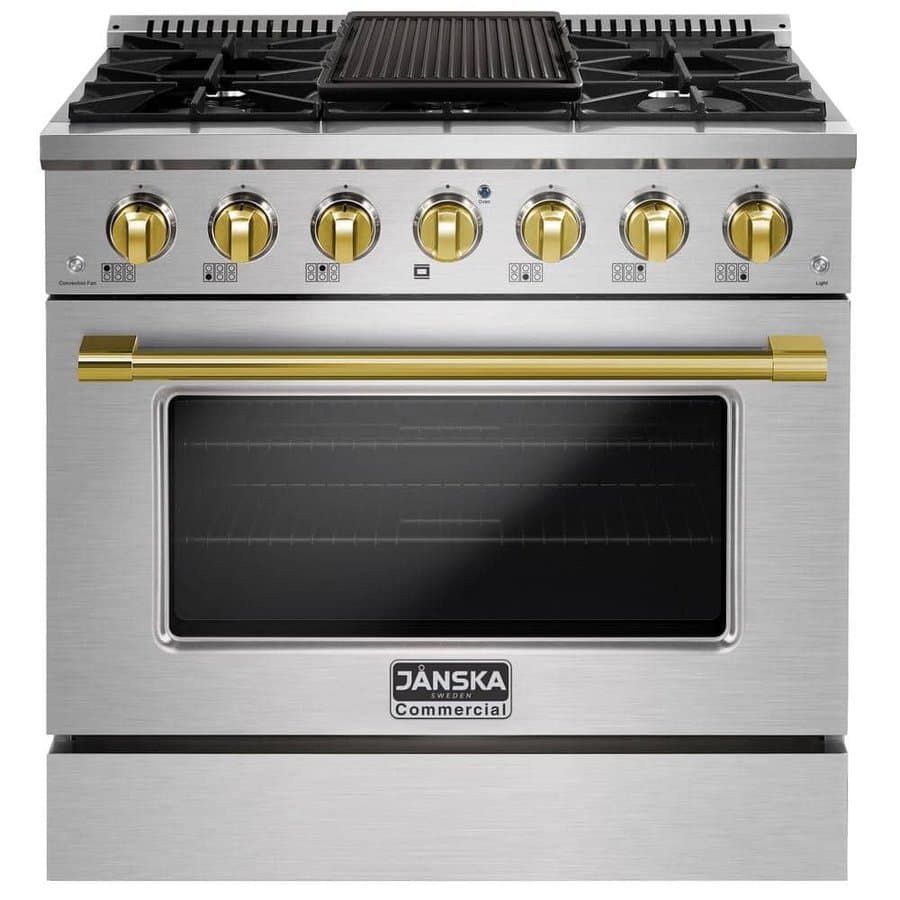 JANSKA Gas Ranges 6 36 Stainless Steel