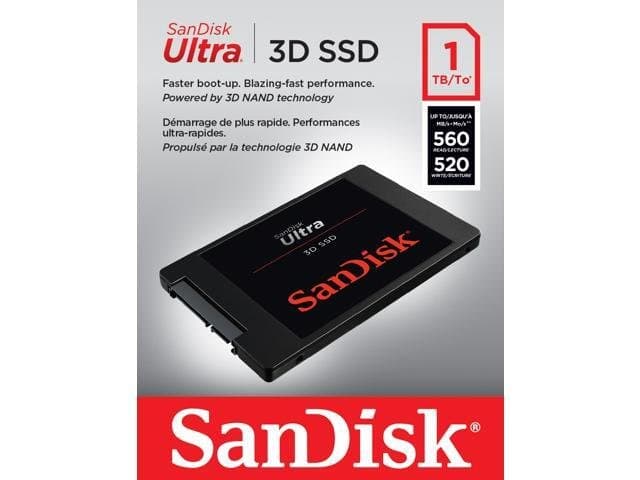 SanDisk 1TB Ultra 3D SATA III 2.5" Internal SSD