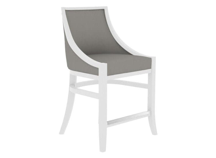 Canadel Core Dining Stool 819 in Dove White | XW Faux Leather