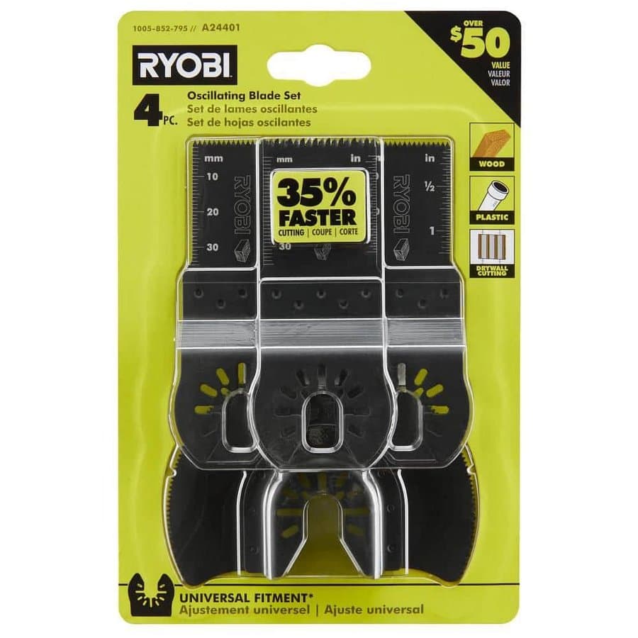 4-Piece Wood Oscillating Multi-Tool Blade Set