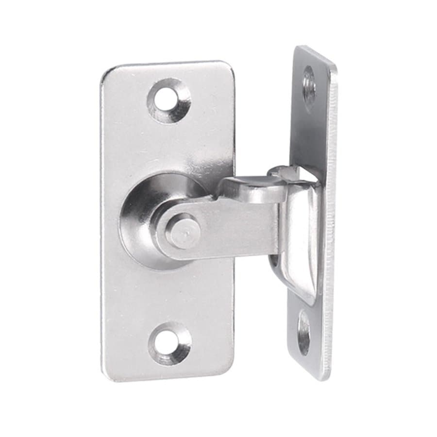 Huanledash Door Latch Sturdy Construction Rust-proof Stainless Steel 90 Degree Door Locking Latch Hardware Accessories for Home