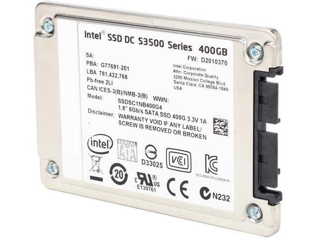 Intel SSD DC S3500 Series 400GB SATA III MLC Internal Solid State Drive (SSD) SSDSC1NB400G401