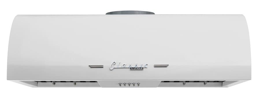 UNIQUE 30 inch Ducted 700-CFM Marshmallow White Under Cabinet Range Hood