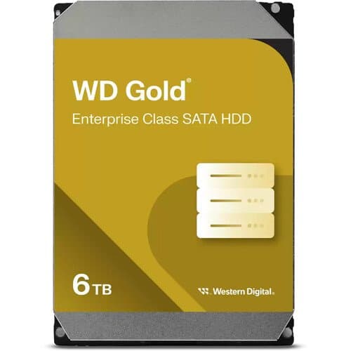WD 6TB Gold 7200 rpm SATA III 3.5" Internal Enterprise HDD
