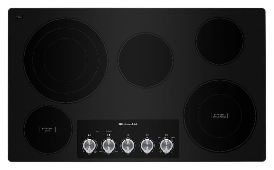 KitchenAid 30" Electric Cooktop Black