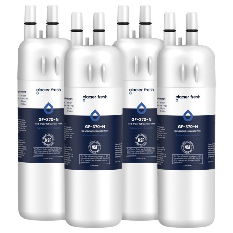 Glacier Fresh Twist-in Compatible with EveryDrop Refrigerator Water Filter 4 EDR4RXD1 NSF 53 6-Pack