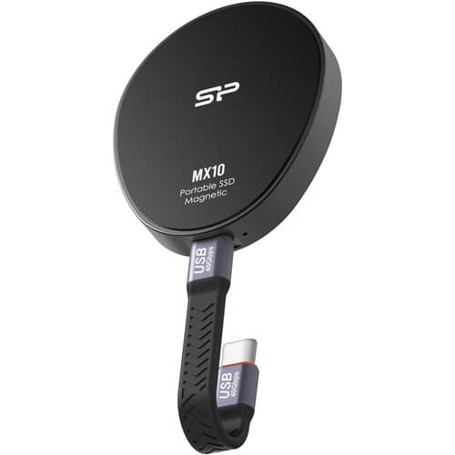 Silicon Power MX10 Magnetic Portable SSD (2TB, Black)