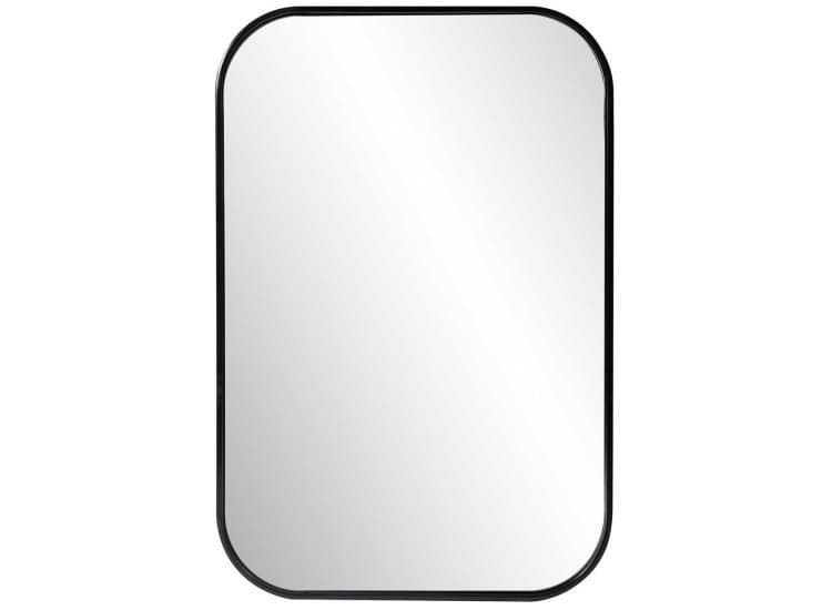 Howard Elliott Milo Mirror, Brushed Black Finish