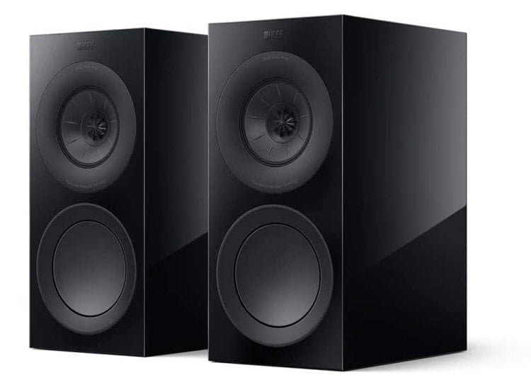 KEF R3 Meta 3-Way Bookshelf Speakers, Black Gloss