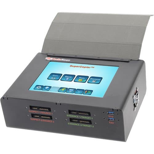 MediaClone SuperCopier 8 Portable Drive Duplicator with 4 x SAS/SATA & 8 x USB 3.1 Ports with Thunderbolt 3