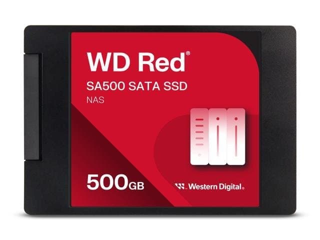 Western Digital WD Red SA500 2.5" 500GB SATA III 3D NAND Internal Solid State Drive (SSD) WDS500G1R0A