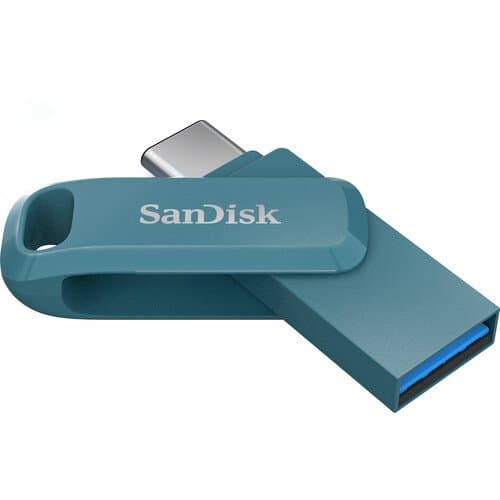 SanDisk 1TB Ultra Dual Drive Go 2-in-1 Flash Drive (Navagio Bay Blue)