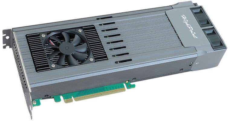 HighPoint SSD7749M2 8-Port M.2 2280 NVMe PCIe 4.0 x16 RAID Card with Dual Loading Trays