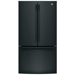 GE 27 Cu. Ft. French Door Refrigerator 36" Black