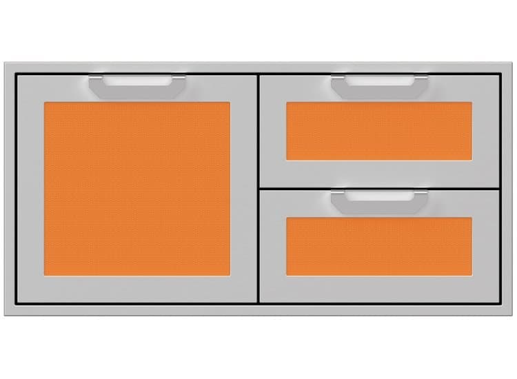 Hestan 42" Citra Outdoor Double Drawer And Storage Door Combination