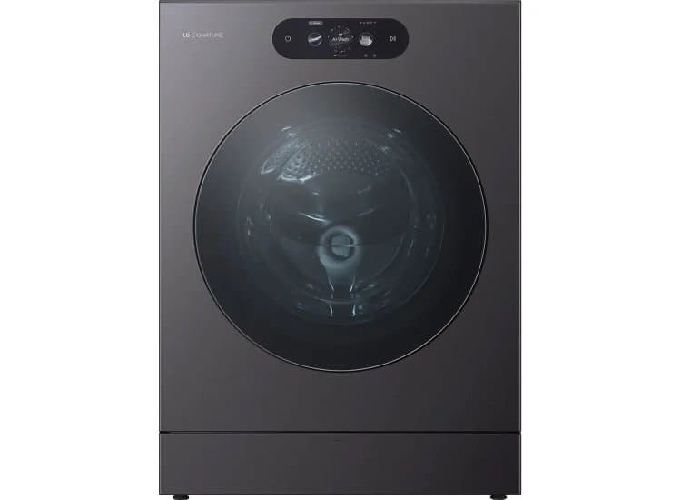 LG Signature 5.8 Cu. Ft. Front Load Washer with TurboWash 360, Brushed Black Steel
