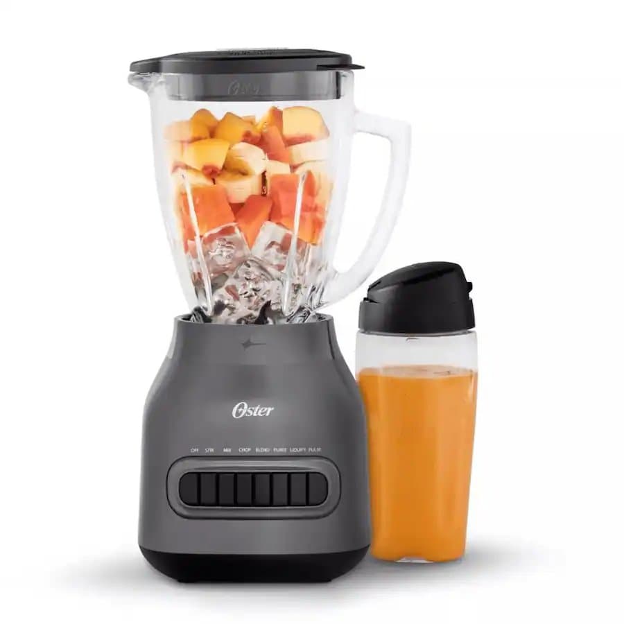 8-Speed Glass Jar Blender with 20oz Blend-n-Go Cup