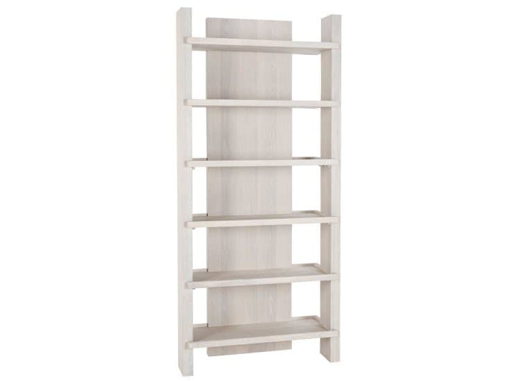Classic Home Doku Bookcase Solid Wood, Milk White