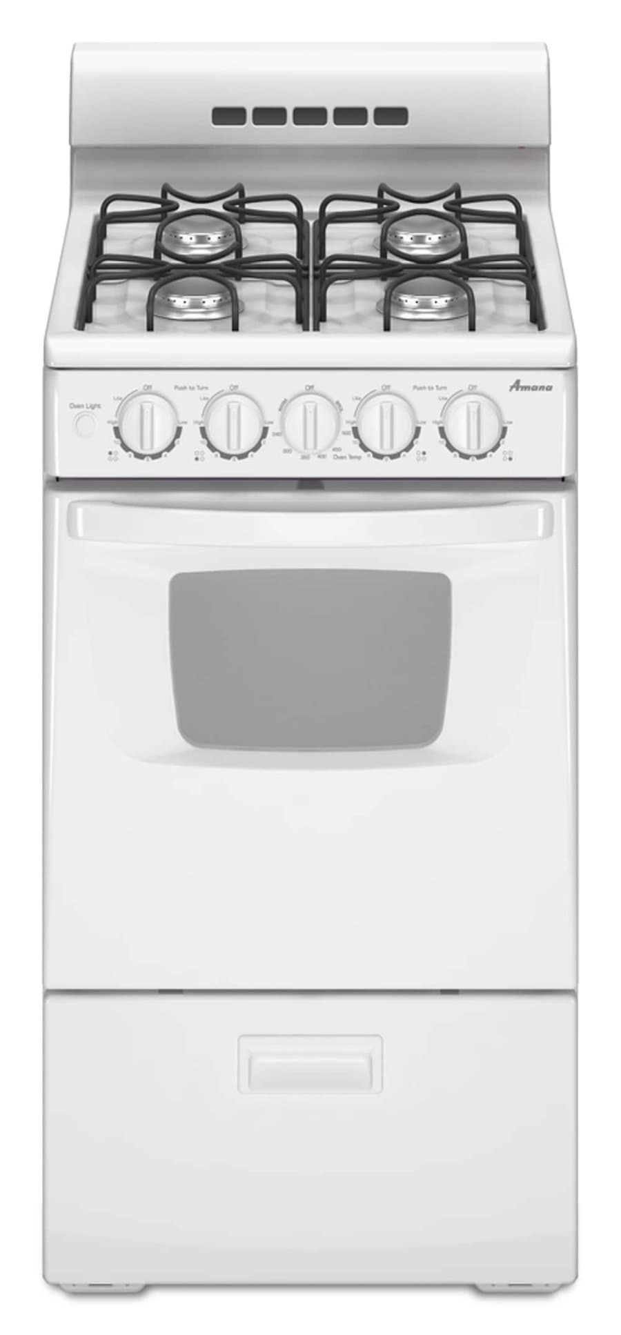 Hotpoint 20-in 4 burners 2.3-cu ft Freestanding Natural Gas Range ( White )