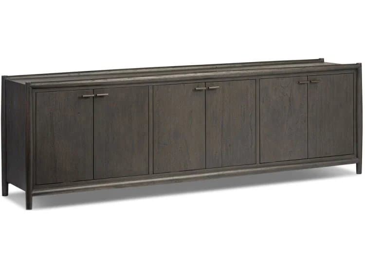 Four Hands Glenview 6 Door Sideboard, Smoked Black Oak