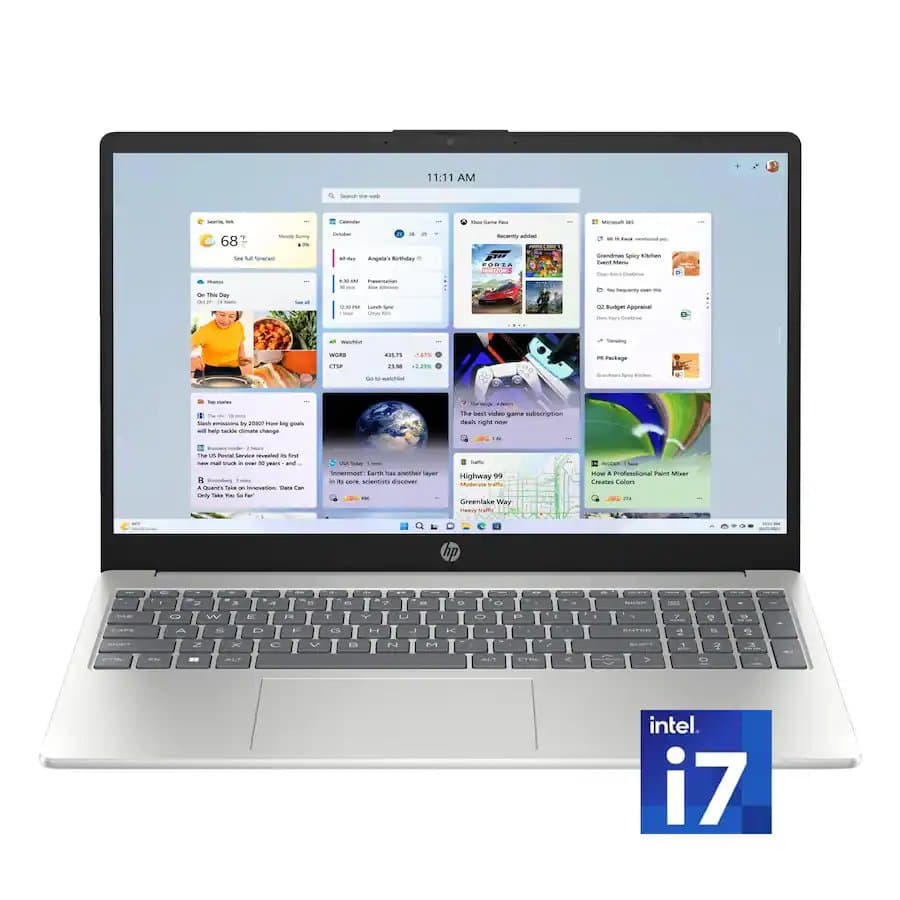 HP 15.6" FHD IPS Touchscreen Laptop,Intel i7-1255U,32GB DDR4 RAM,2TB SSD,Windows 11 Home,Silver