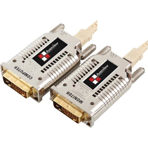 Avenview FO-DVI-1000M-EMI DVI Extender over Fiber with EMI Shielding