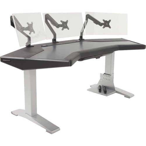 Argosy Halo.G Standard Ultimate XM Desk with Three Monitor Arms