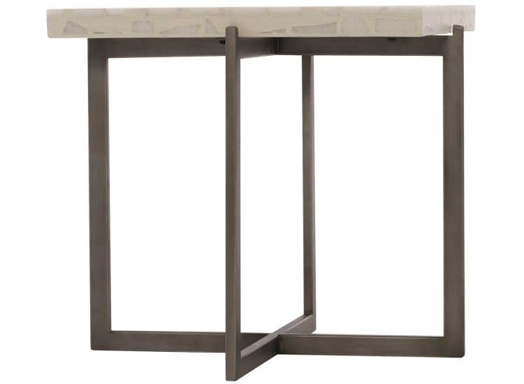 Bernhardt Stillwater Outdoor Square Cocktail Table, Flint Grey