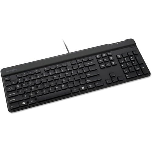 Kensington KB201C Simple Solutions Wired Keyboard with CAC Smart Card Reader