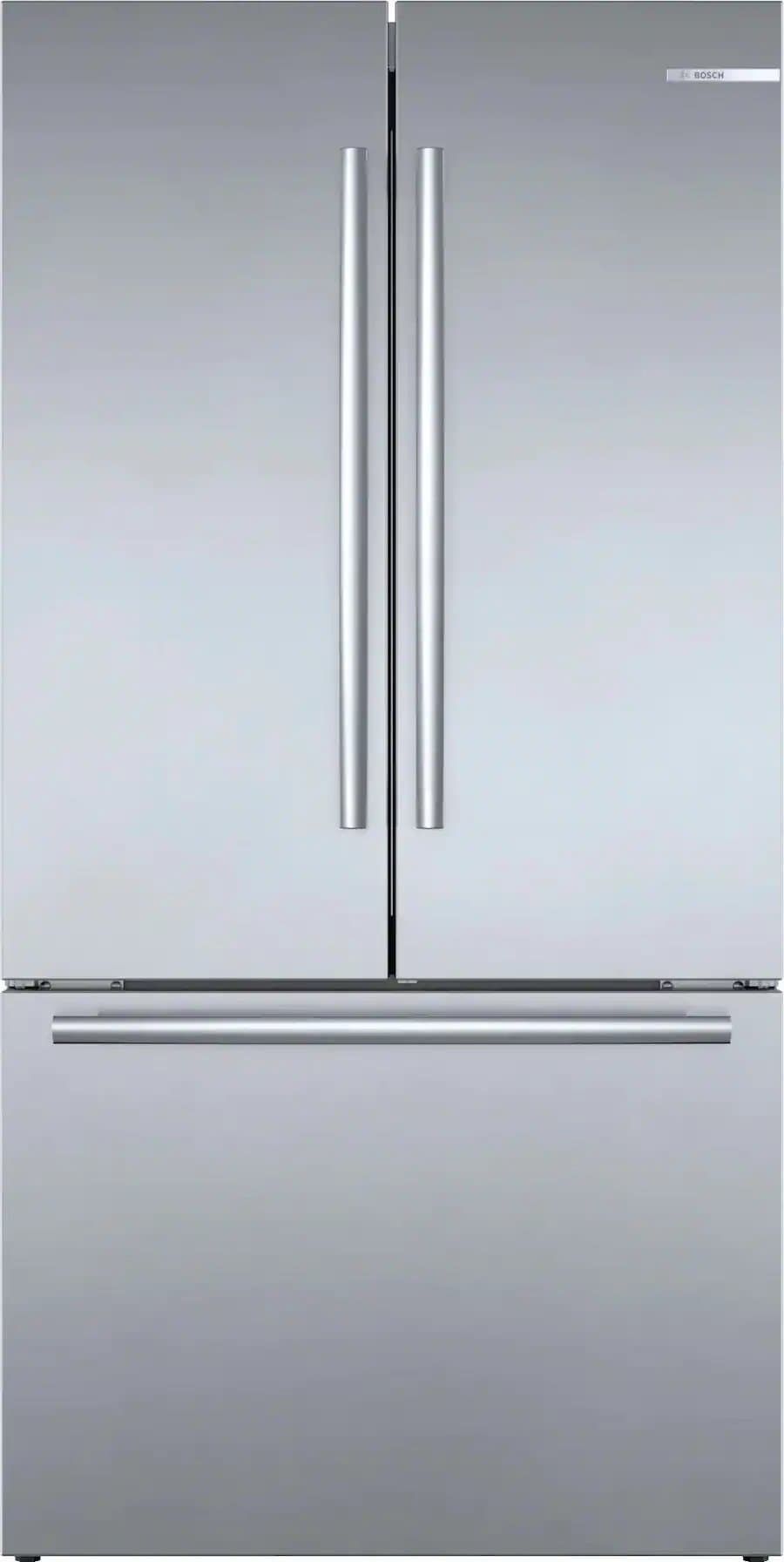 Bosch 800 Series 20.8 Cu. Ft. French Door Bottom Mount Refrigerator 36-Inch Wide in Anti-Fingerprint Stainless Steel - B36CT80SNS