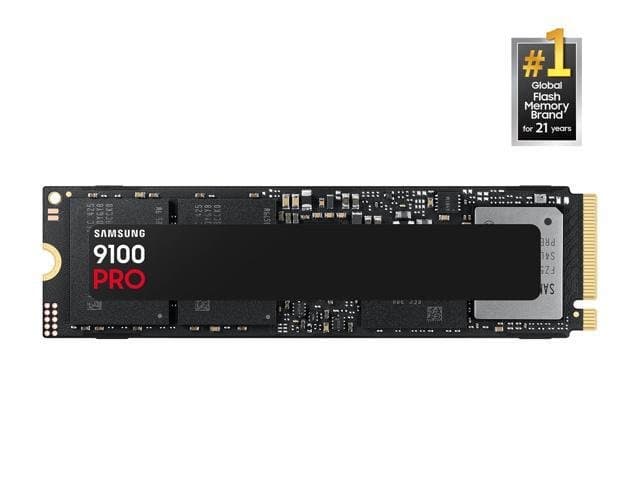 SAMSUNG SSD 9100 PRO 4TB, PCIe 5.0x4 M.2 (MZ-VAP4T0B/AM)