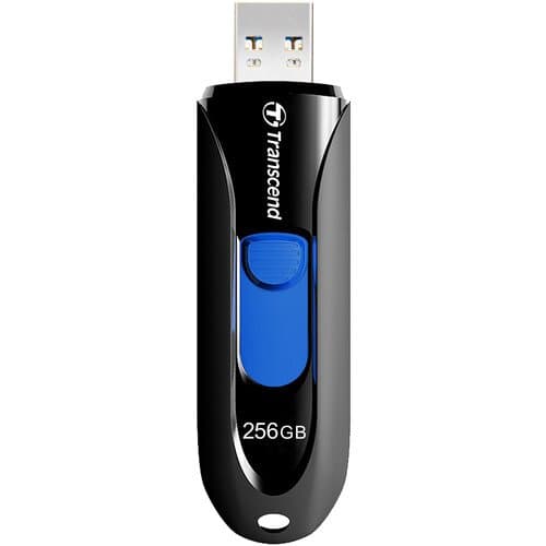Transcend 256GB JetFlash 790 USB 3.2 Gen 2 Flash Drive (Black)