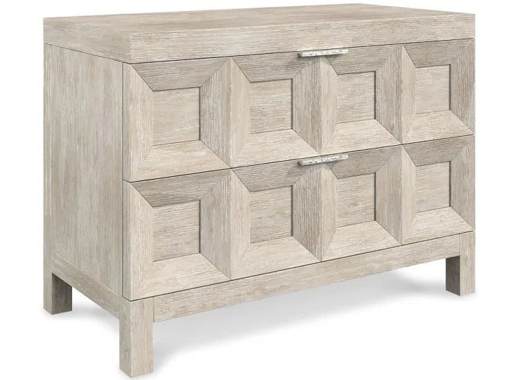 Bernhardt Prado Nightstand in Tawny | Bright Graphite