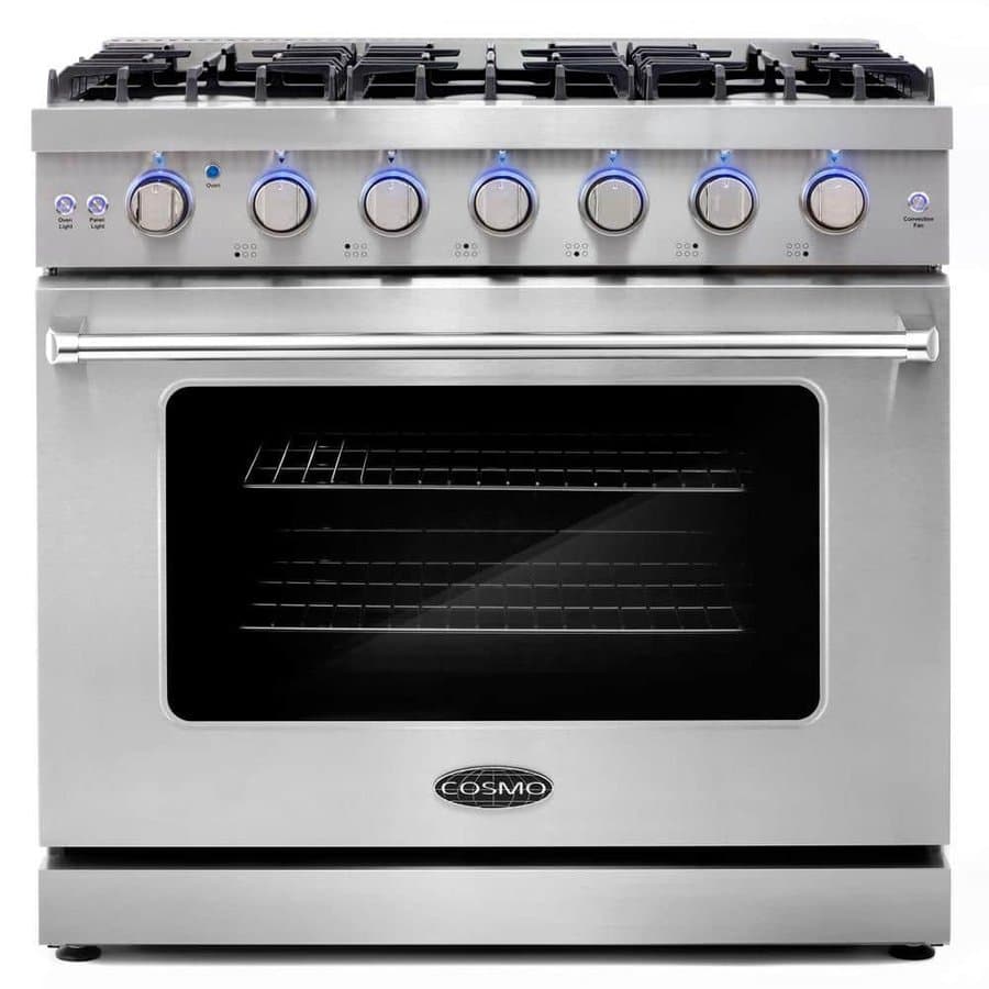 COSMO Gas Ranges 6 36 Stainless Steel