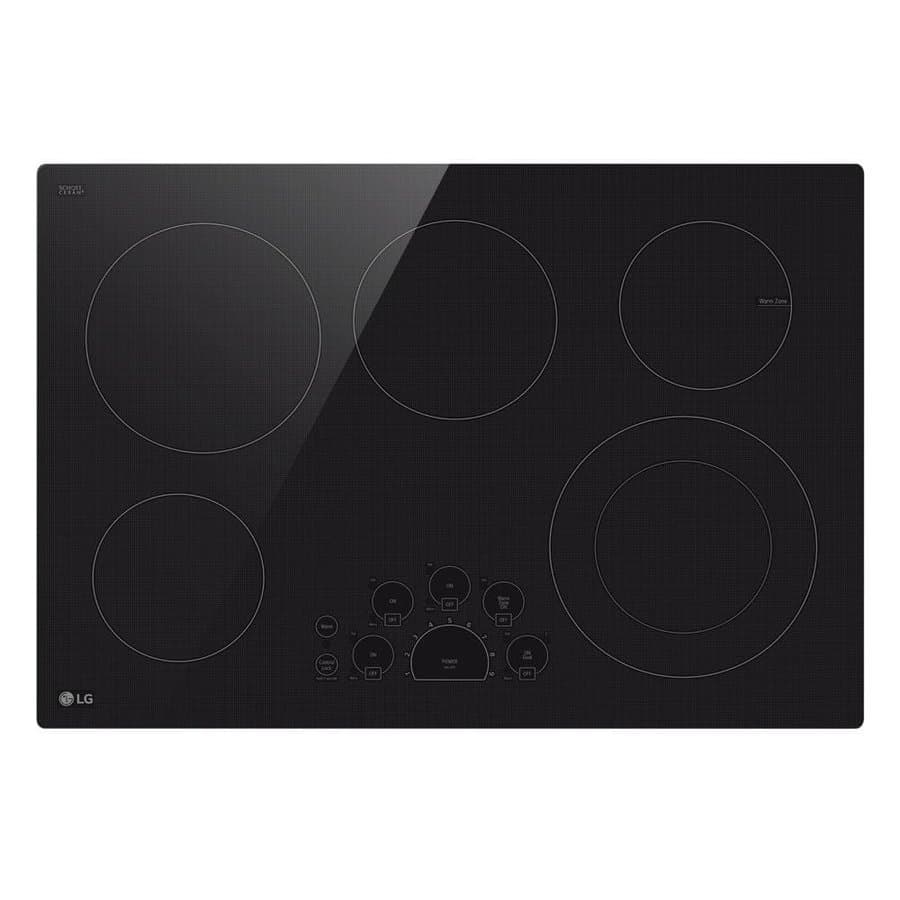 30 in. 5 Elements Radiant Electric Cooktop in Black with UltraHeat 3.0kW Element, Black