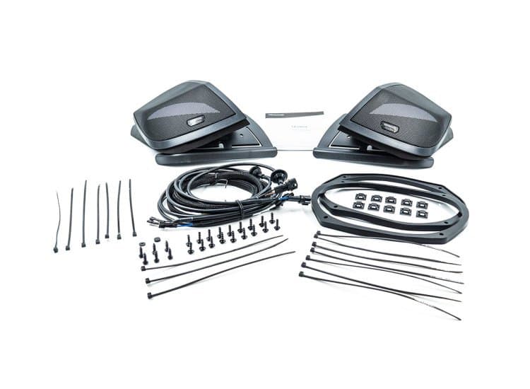 Kenwood eXcelon Motorsports 6x9-Inch Cut-in Lid Kit With Grilles For Select Harley-Davidson Motorcycles