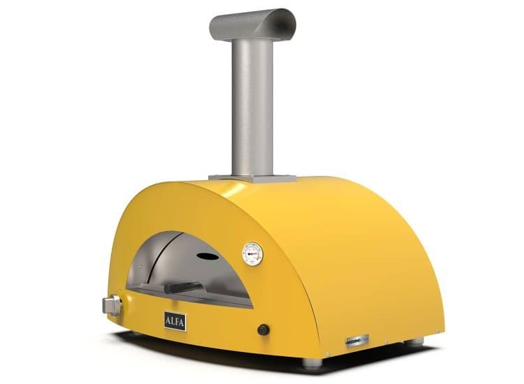 Alfa Moderno 2 Pizze Gas-Fired Pizza Oven, Fire Yellow