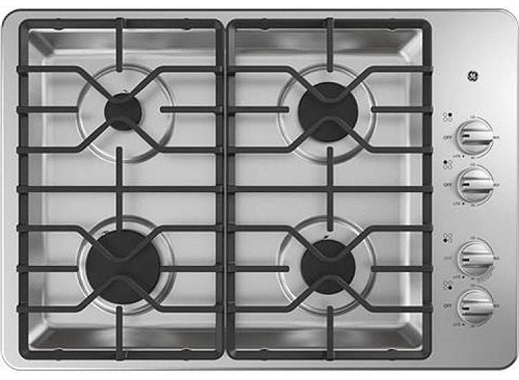 GE 30" Gas Cooktop Stainless Steel