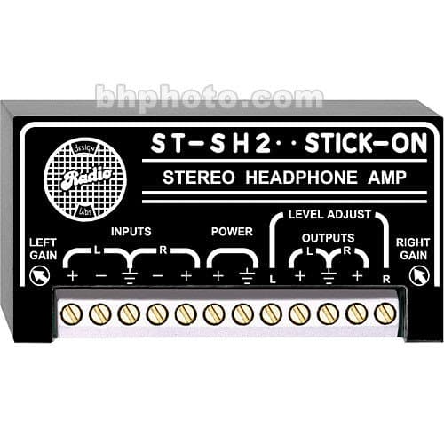 RDL ST-SH2 Stick-On Series Stereo Headphone Amplifier