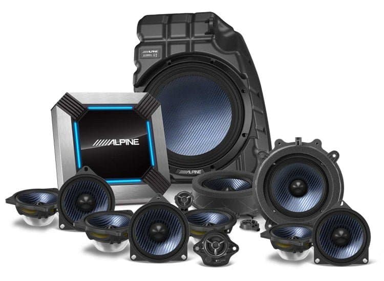 Alpine Complete Sound System Kit 13-Inch Speaker For 2018-2021 Tesla Model 3