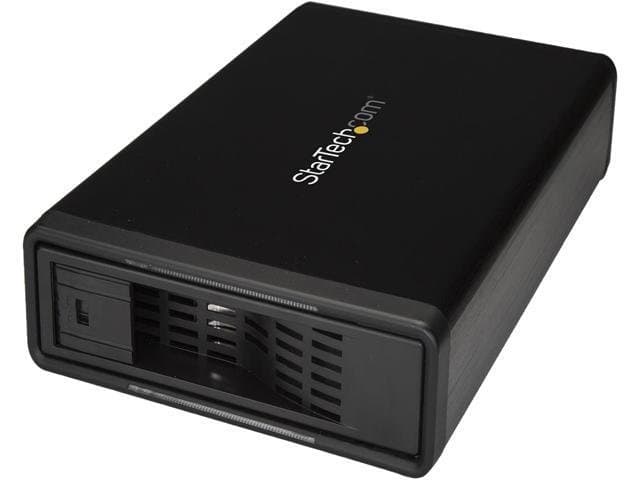 StarTech S351BMU33ET eSATA Enclosure-for 3.5in SATA HDD-USB 3.0 / eSATA-Trayless-Metal-External Hard Drive Enclosure-HDD Enclosure
