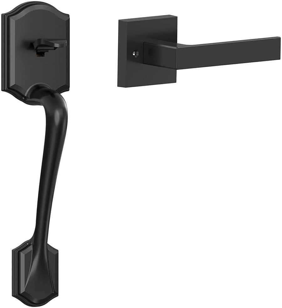 Hornbill Single Cylinder Entry Door Handle Set with Lower Half Lever