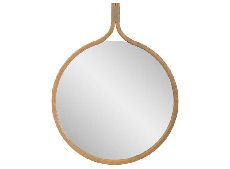 Howard Elliott Ulah Round Mirror, Brown