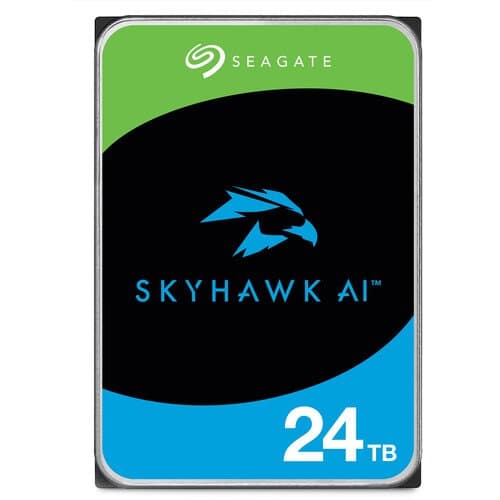 Seagate 24TB SkyHawk AI 7200 rpm SATA III 3.5" Internal Surveillance HDD