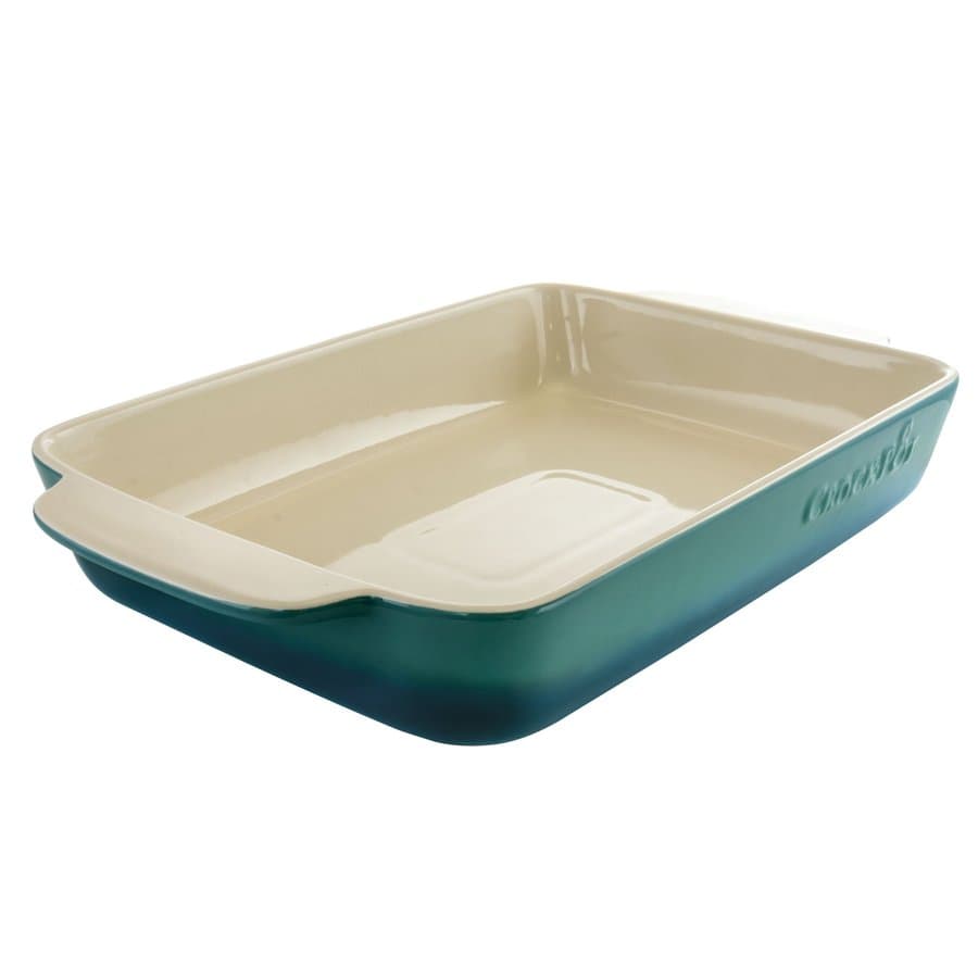 Crock-Pot Green Ceramic Bakeware set