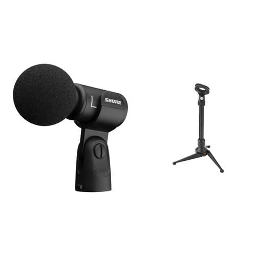 Shure MV88+ Home Kit Digital Stereo USB Condenser Microphone for Computers